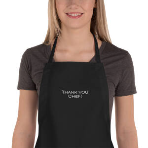 Embroidered Apron "Thank you, Chef!"