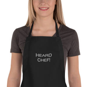 Embroidered Apron "Heard, Chef!"