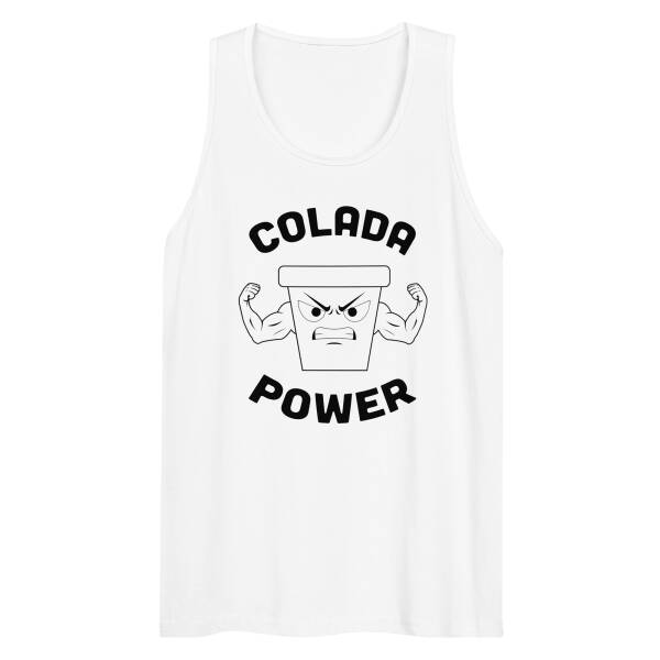 Men’s premium tank top "Colada Power" - Image 4