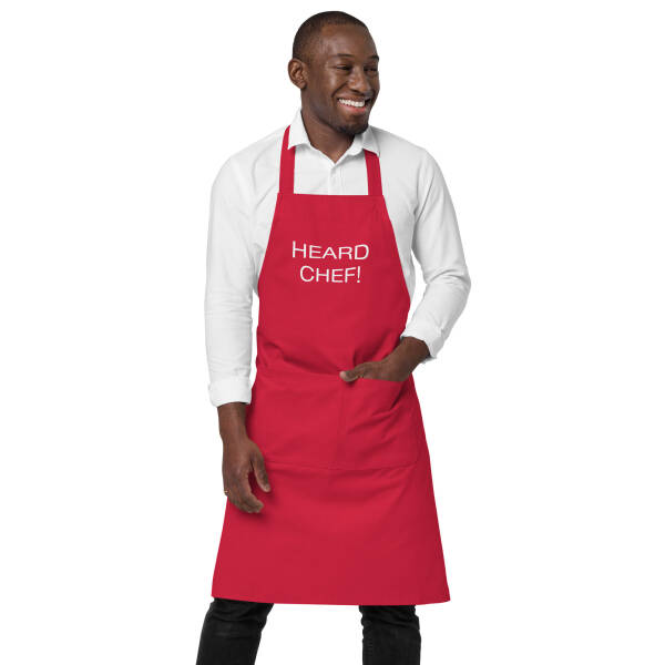 Organic cotton apron "Heard, Chef!" - Image 3